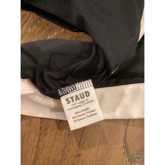 Staud Cross Court Two Tone Tennis Dress black & white Mini Size Small - Picture 9 of 9